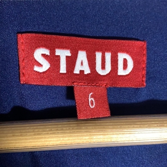 Staud Vague Patchwork Maxi Dress Size 6 - Picture 9 of 11